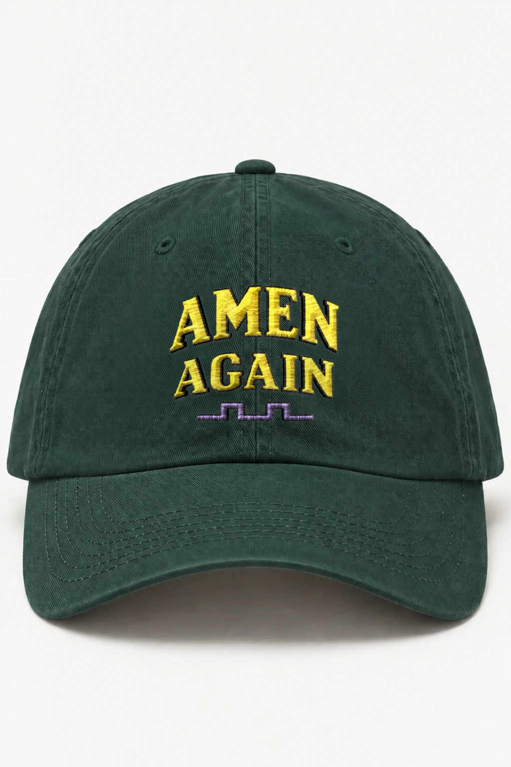 "Amen Again Waveform" Classic Dad Hat · Embroidered | Yupoong 6245CM