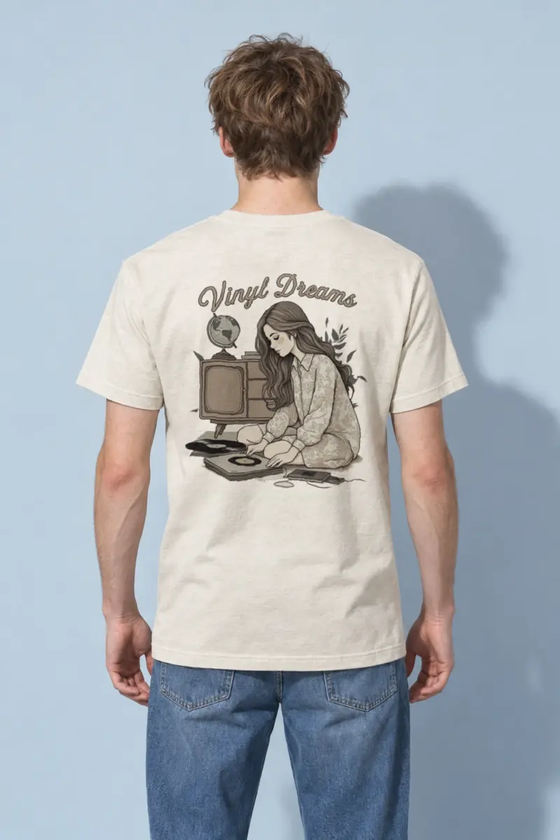 "Analog Arrangement" Heavyweight Unisex Crewneck T-shirt | Gildan 5000