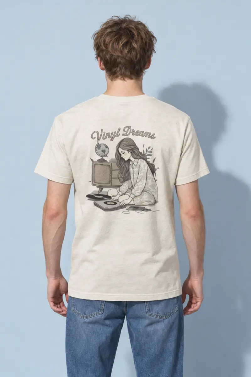 "Analog Arrangement" Heavyweight Unisex Crewneck T-shirt