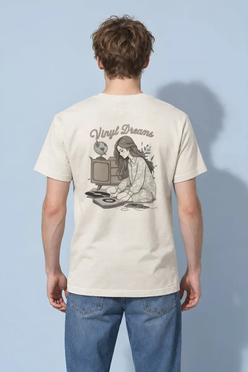 "Analog Arrangement" Heavyweight Unisex Crewneck T-shirt