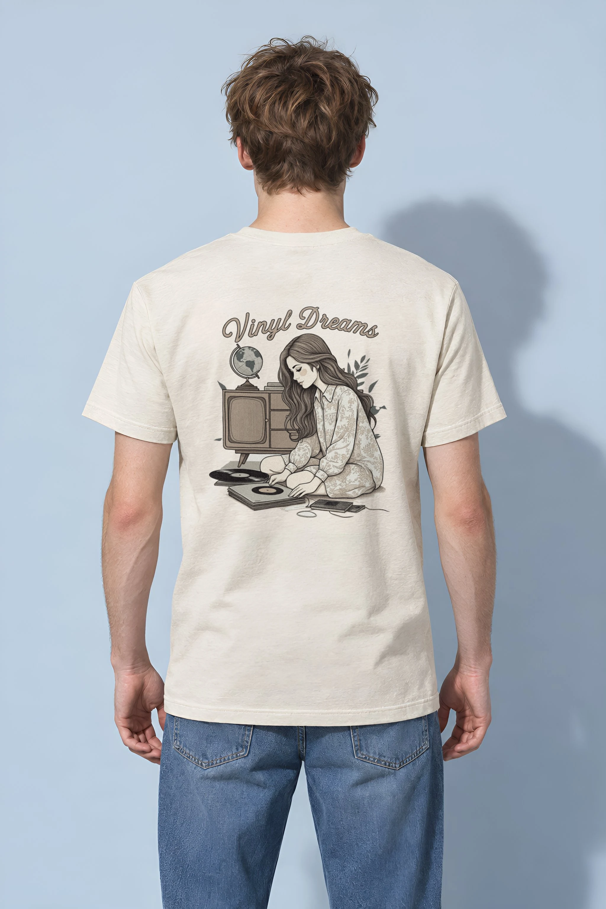 "Analog Arrangement" Heavyweight Unisex Crewneck T-shirt