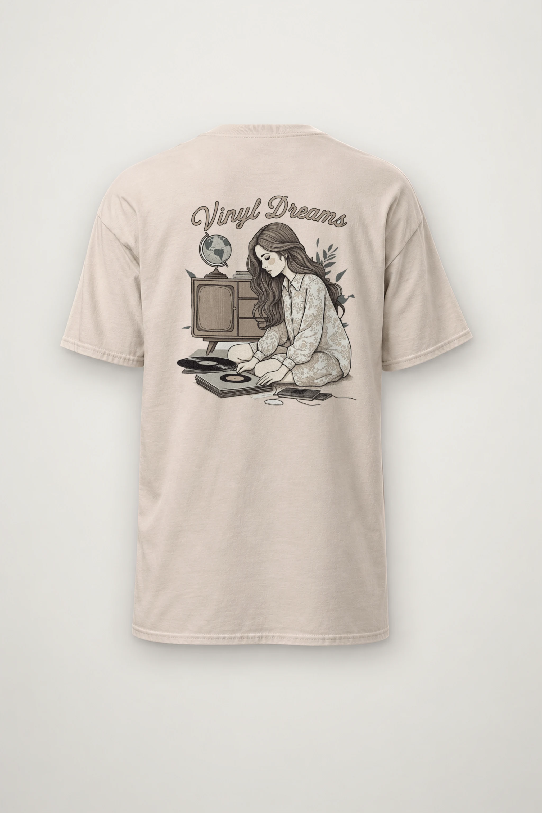 "Analog Arrangement" Heavyweight Unisex Crewneck T-shirt