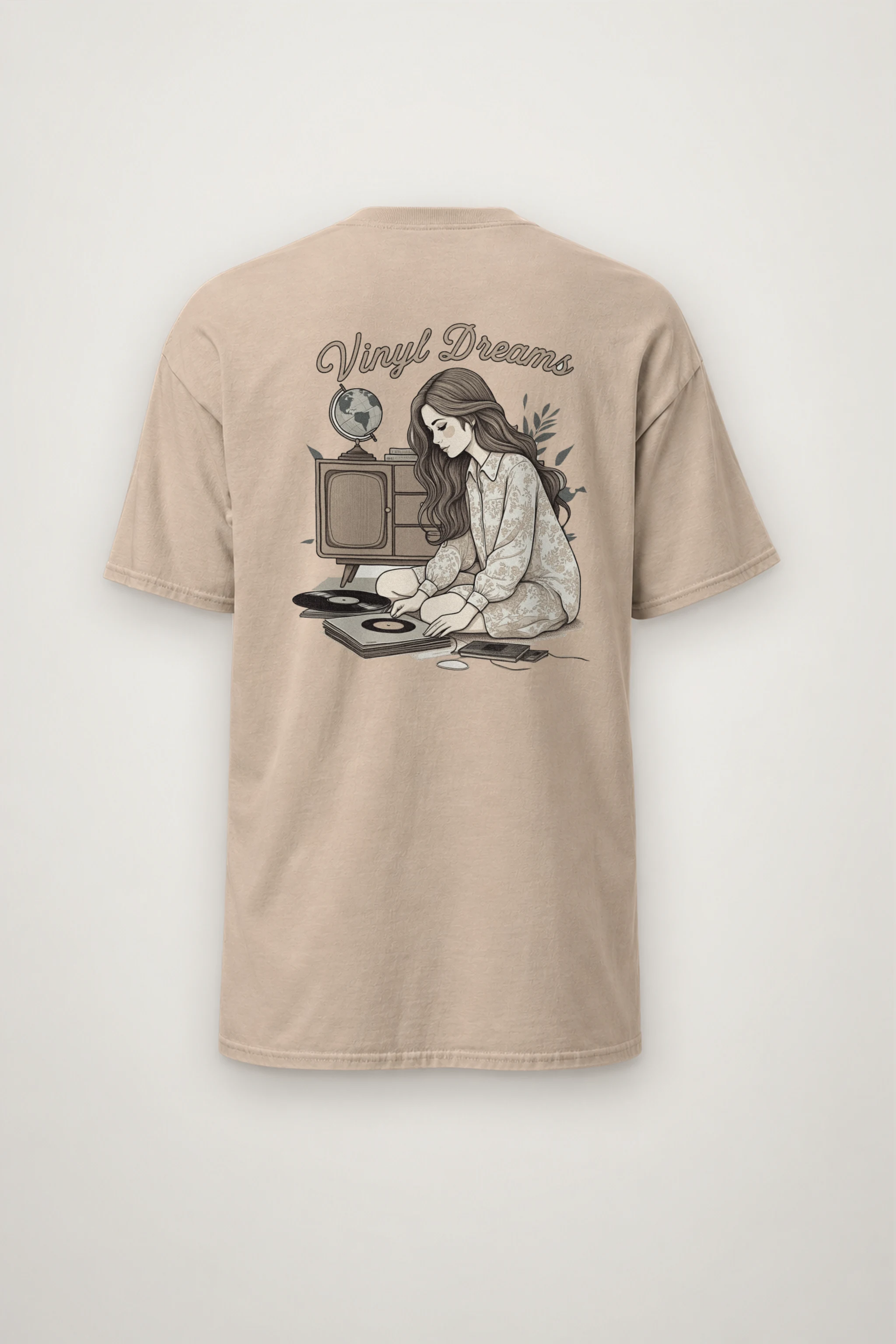 "Analog Arrangement" Heavyweight Unisex Crewneck T-shirt