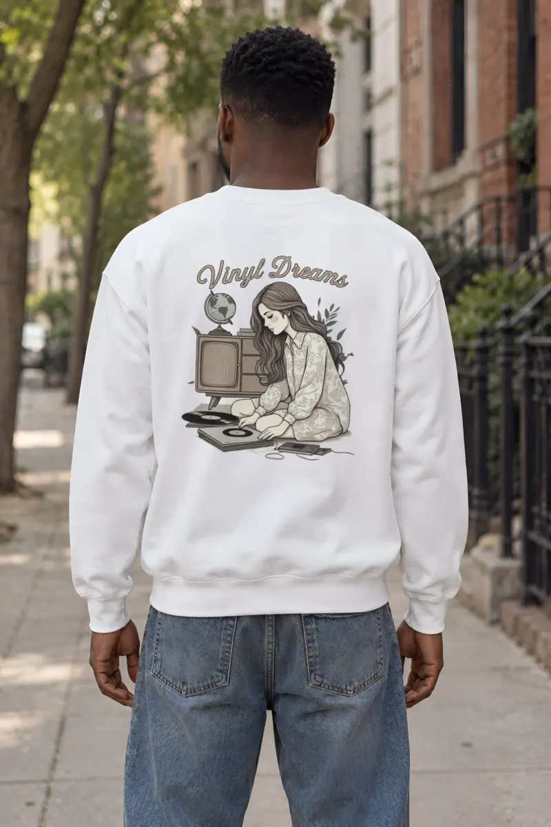 "Analog Study" Heavy Blend Unisex Crewneck Sweatshirt