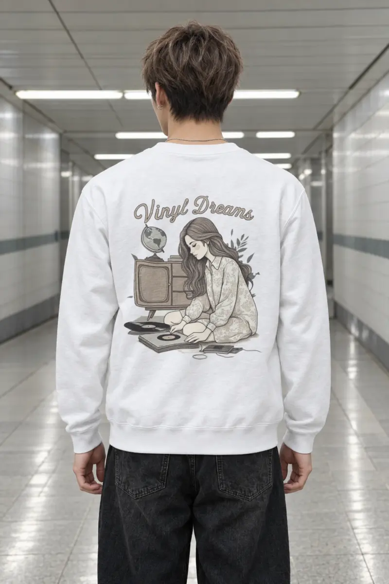 "Analog Study" Heavy Blend Unisex Crewneck Sweatshirt