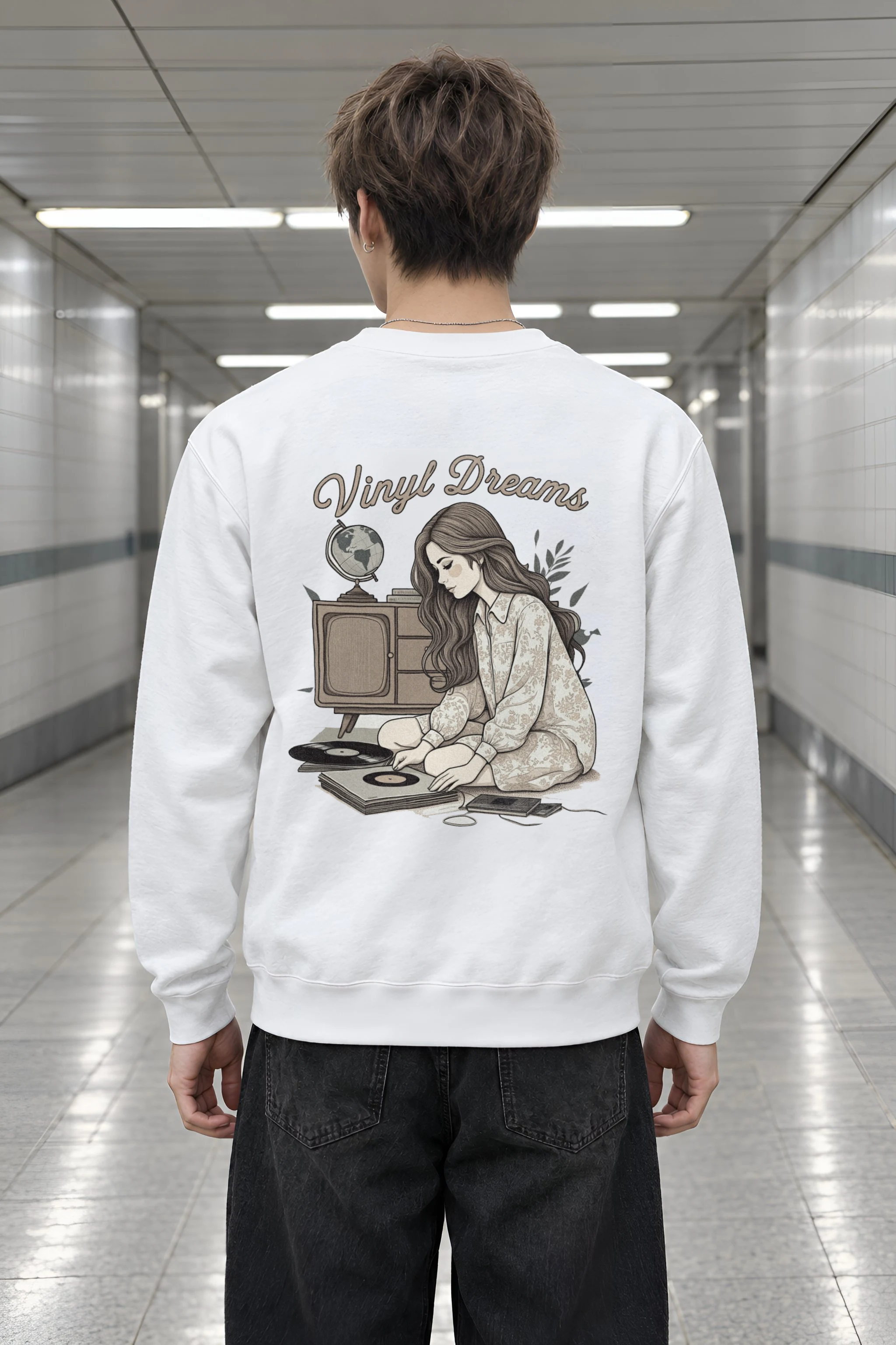 "Analog Study" Heavy Blend Unisex Crewneck Sweatshirt