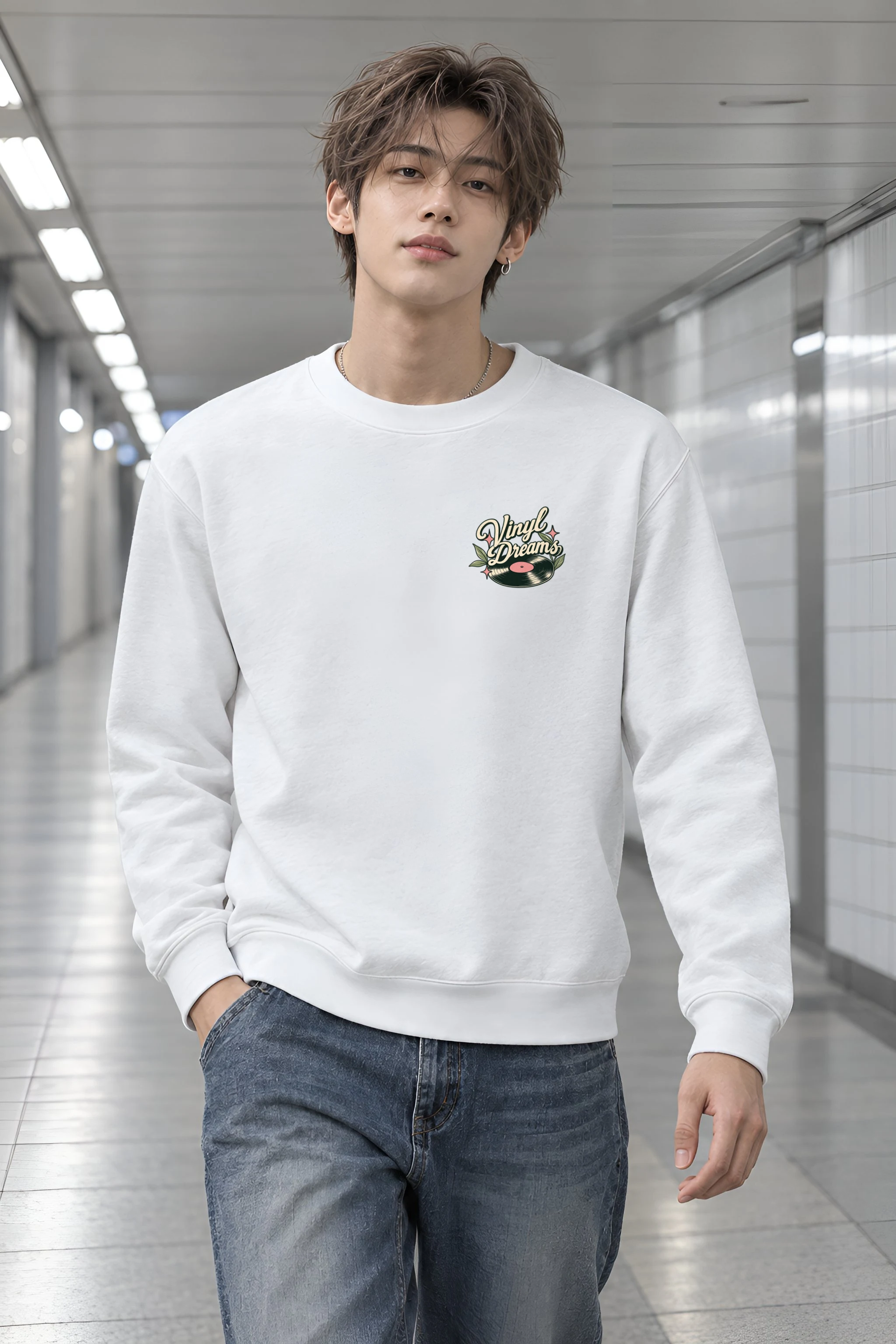 "Analog Study" Heavy Blend Unisex Crewneck Sweatshirt