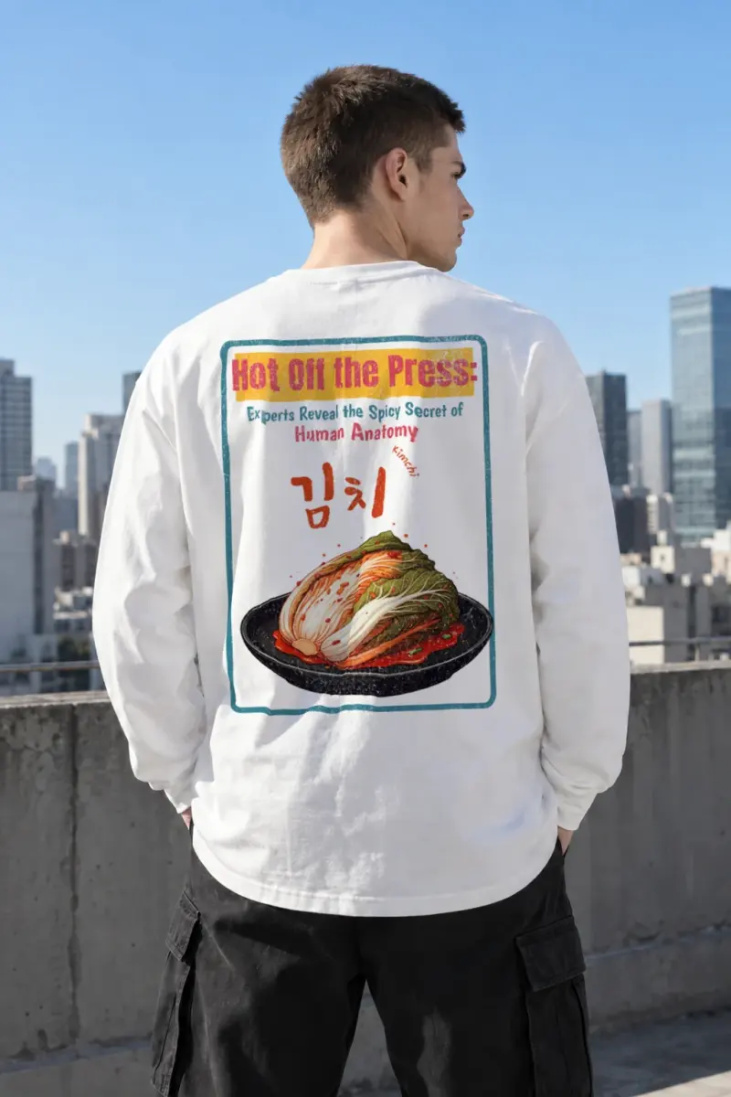 "Anatomy Of Kimchi" Unisex Longsleeve T-shirt | Gildan 2400