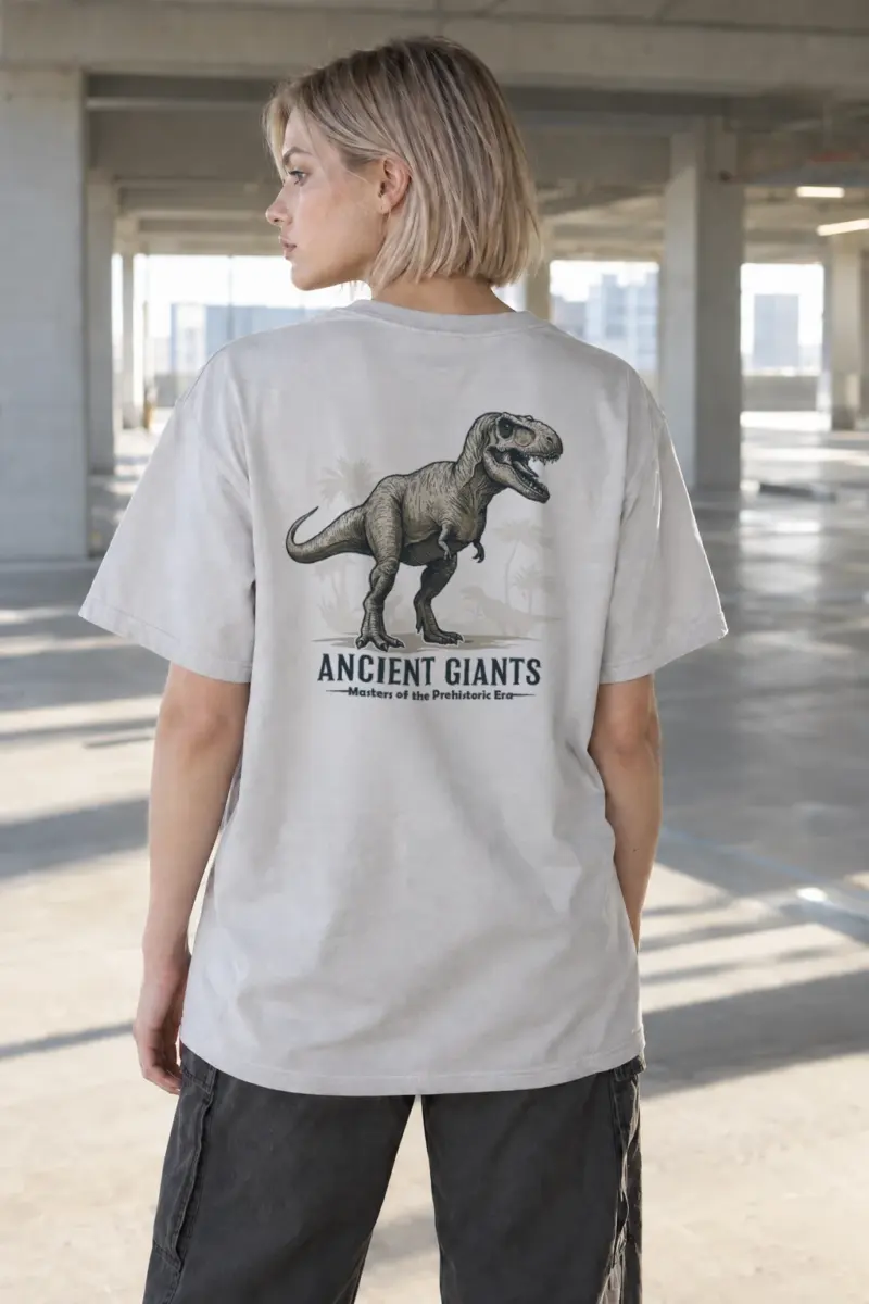 "Ancient Giants" Heavyweight Unisex Crewneck T-shirt | Gildan 5000