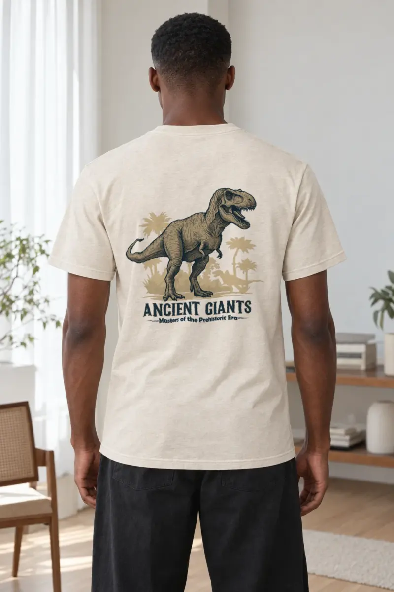 "Ancient Giants" Heavyweight Unisex Crewneck T-shirt | Gildan 5000
