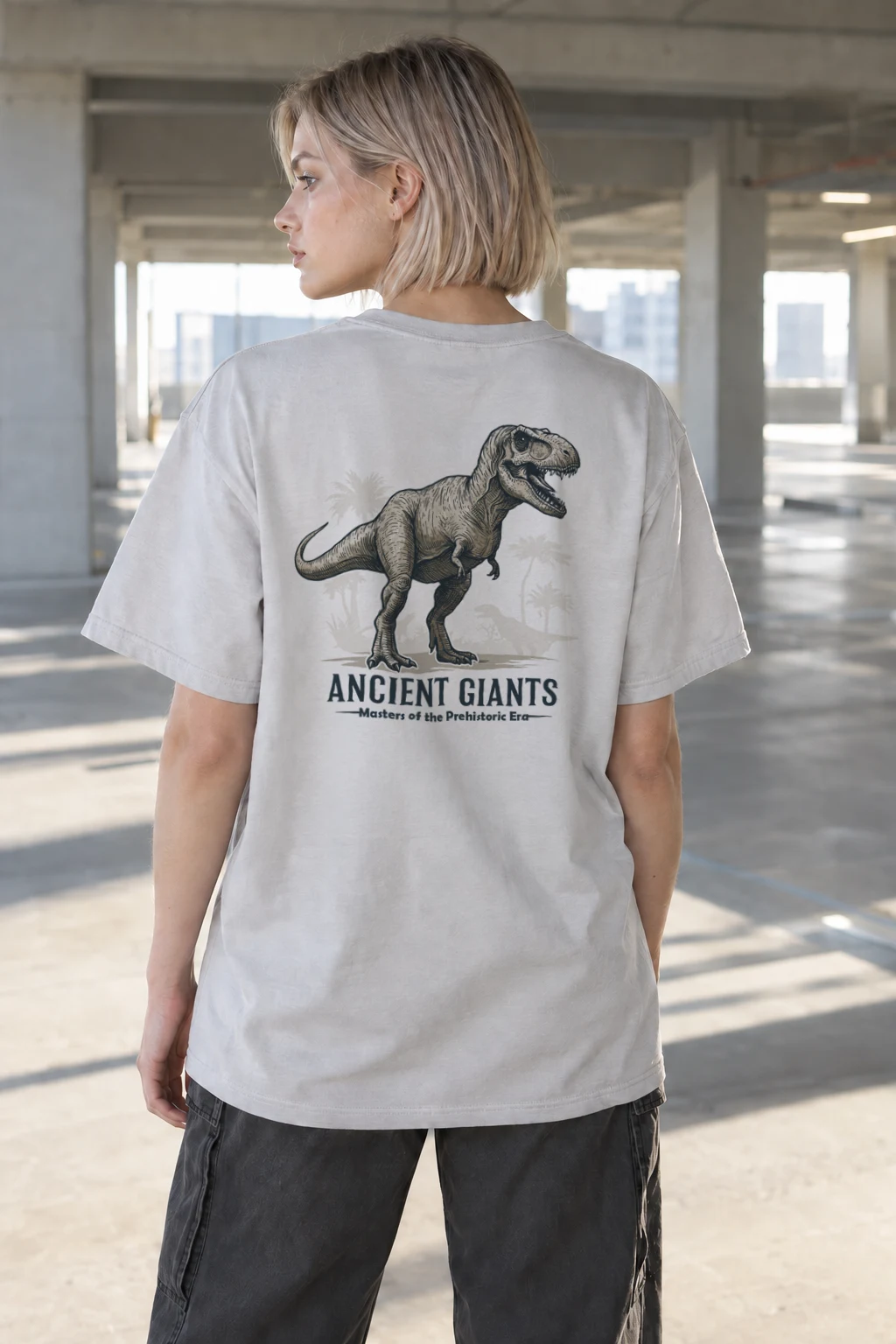"Ancient Giants" Heavyweight Unisex Crewneck T-shirt | Gildan 5000