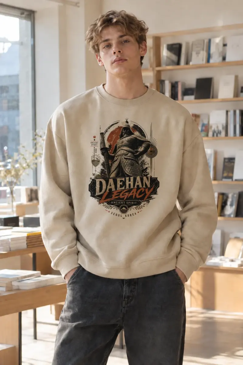 "Ancient Spirit Daehan" Heavy Blend Unisex Crewneck Sweatshirt | Gildan 18000