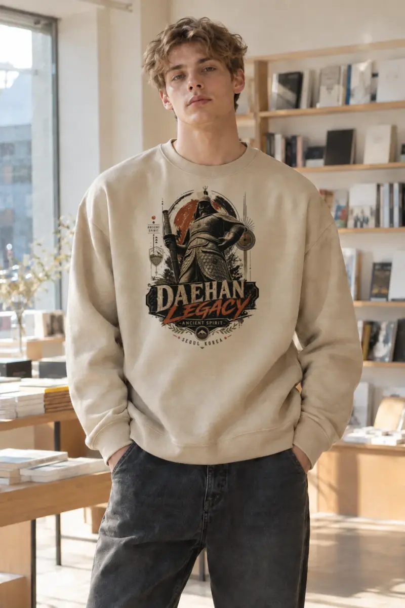 "Ancient Spirit Daehan" Heavy Blend Unisex Crewneck Sweatshirt | Gildan 18000