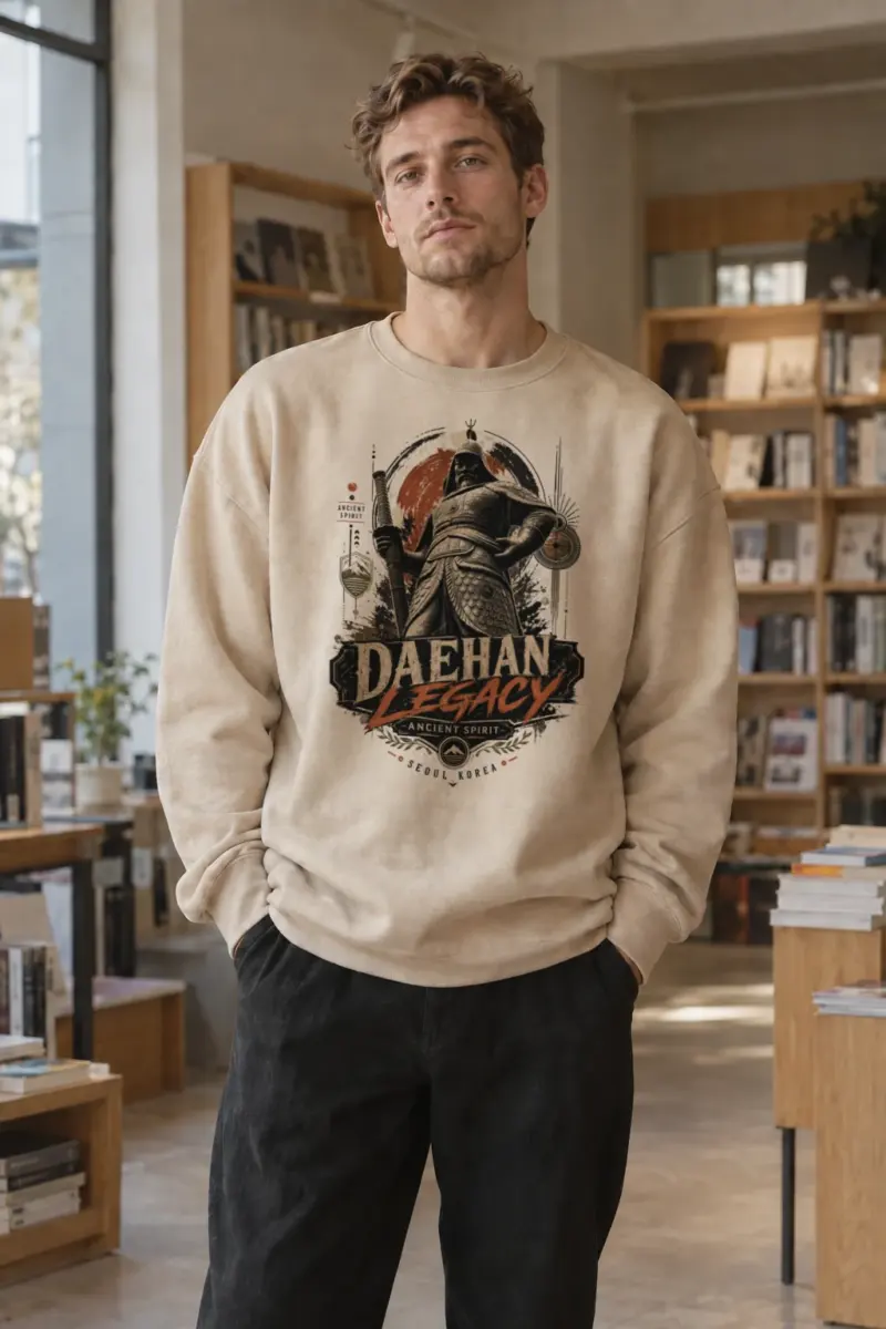 "Ancient Spirit Daehan" Heavy Blend Unisex Crewneck Sweatshirt | Gildan 18000