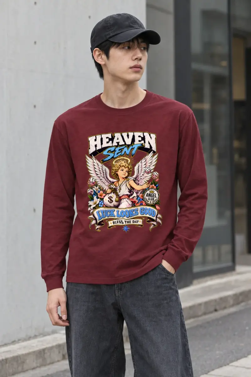 "Angel Club Luck" Unisex Longsleeve T-shirt