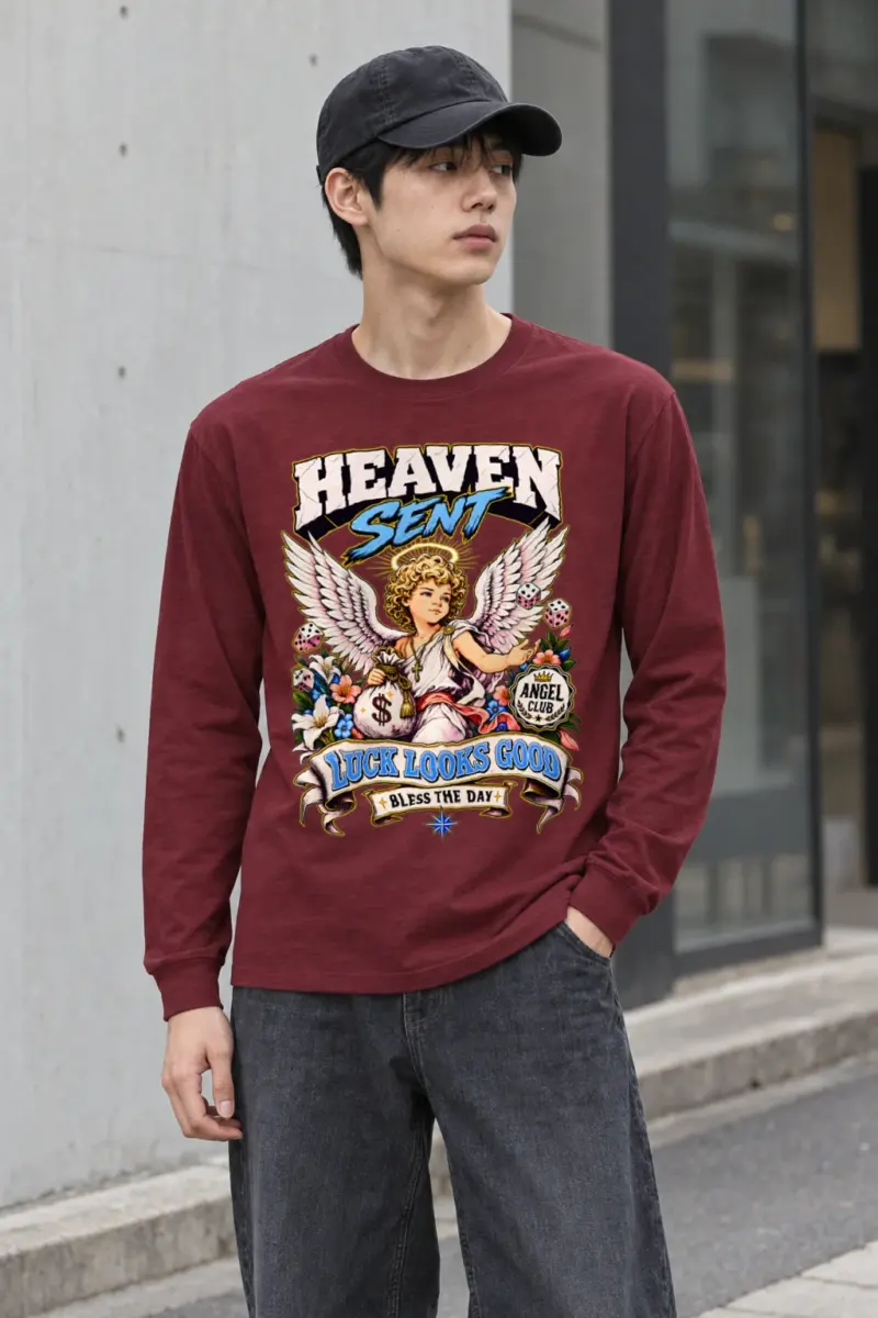 "Angel Club Luck" Unisex Longsleeve T-shirt