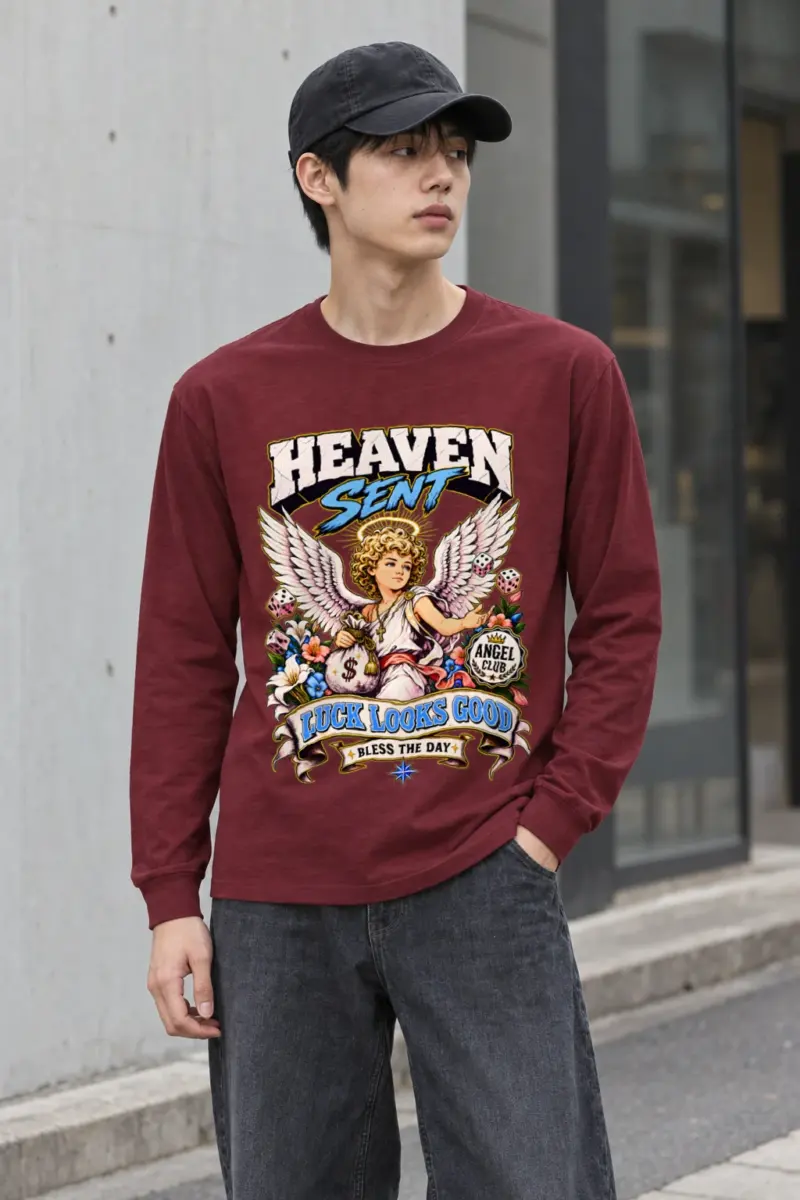 "Angel Club Luck" Unisex Longsleeve T-shirt
