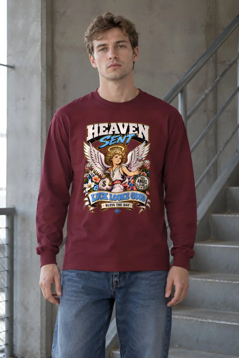 "Angel Club Luck" Unisex Longsleeve T-shirt