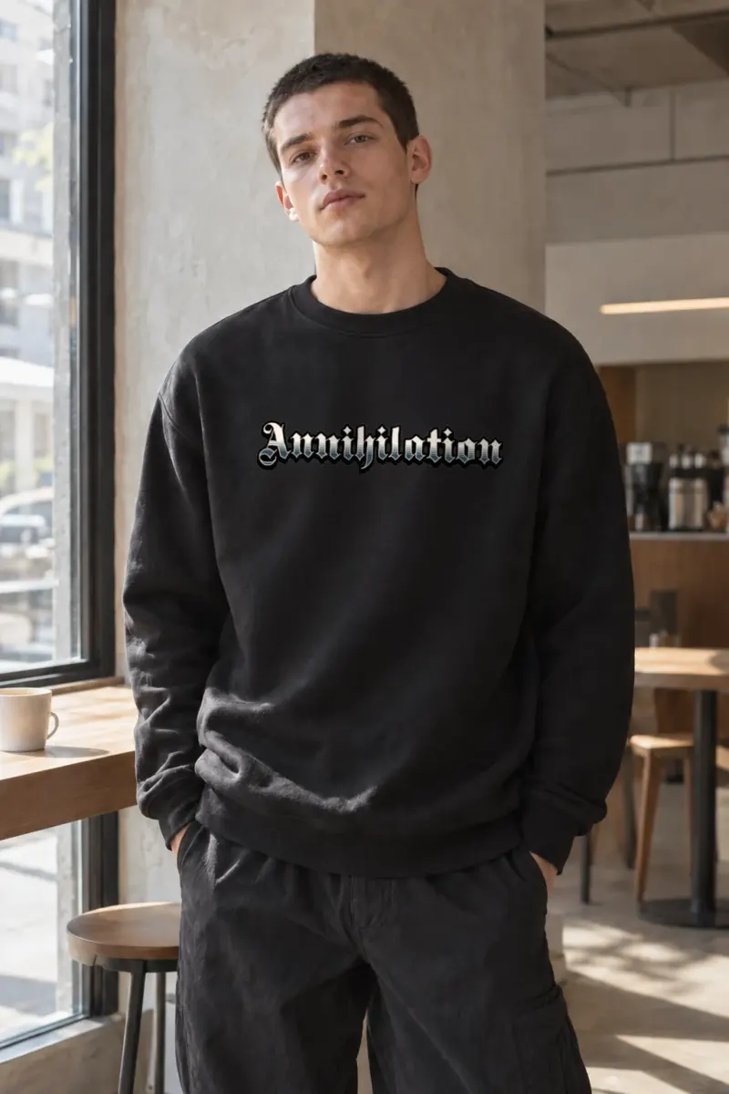 "Anghildtour Blackletter" Heavy Blend Unisex Crewneck Sweatshirt | Gildan 18000