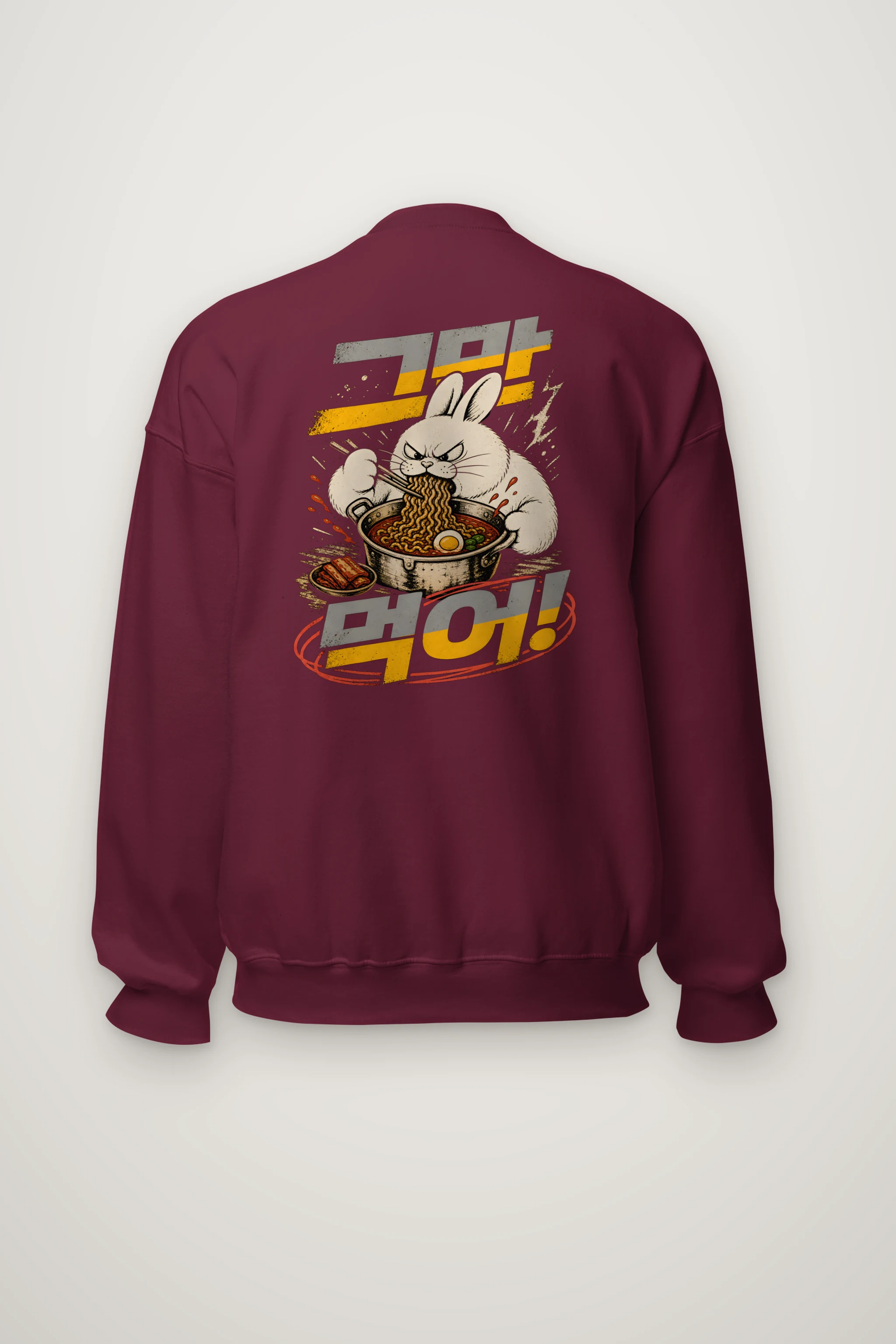 "Angry Rabbit Noodles" Heavy Blend Unisex Crewneck Sweatshirt