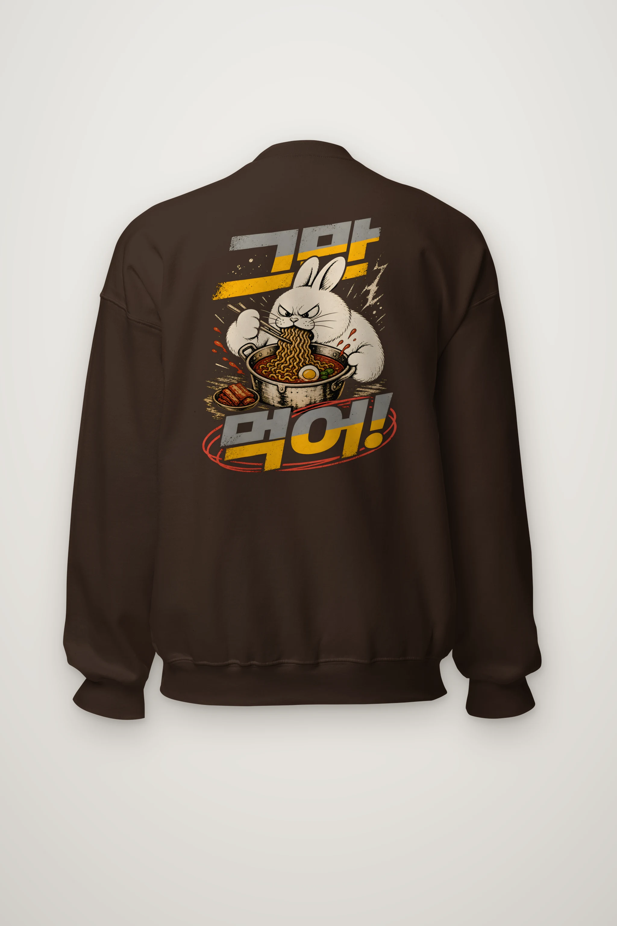 "Angry Rabbit Noodles" Heavy Blend Unisex Crewneck Sweatshirt