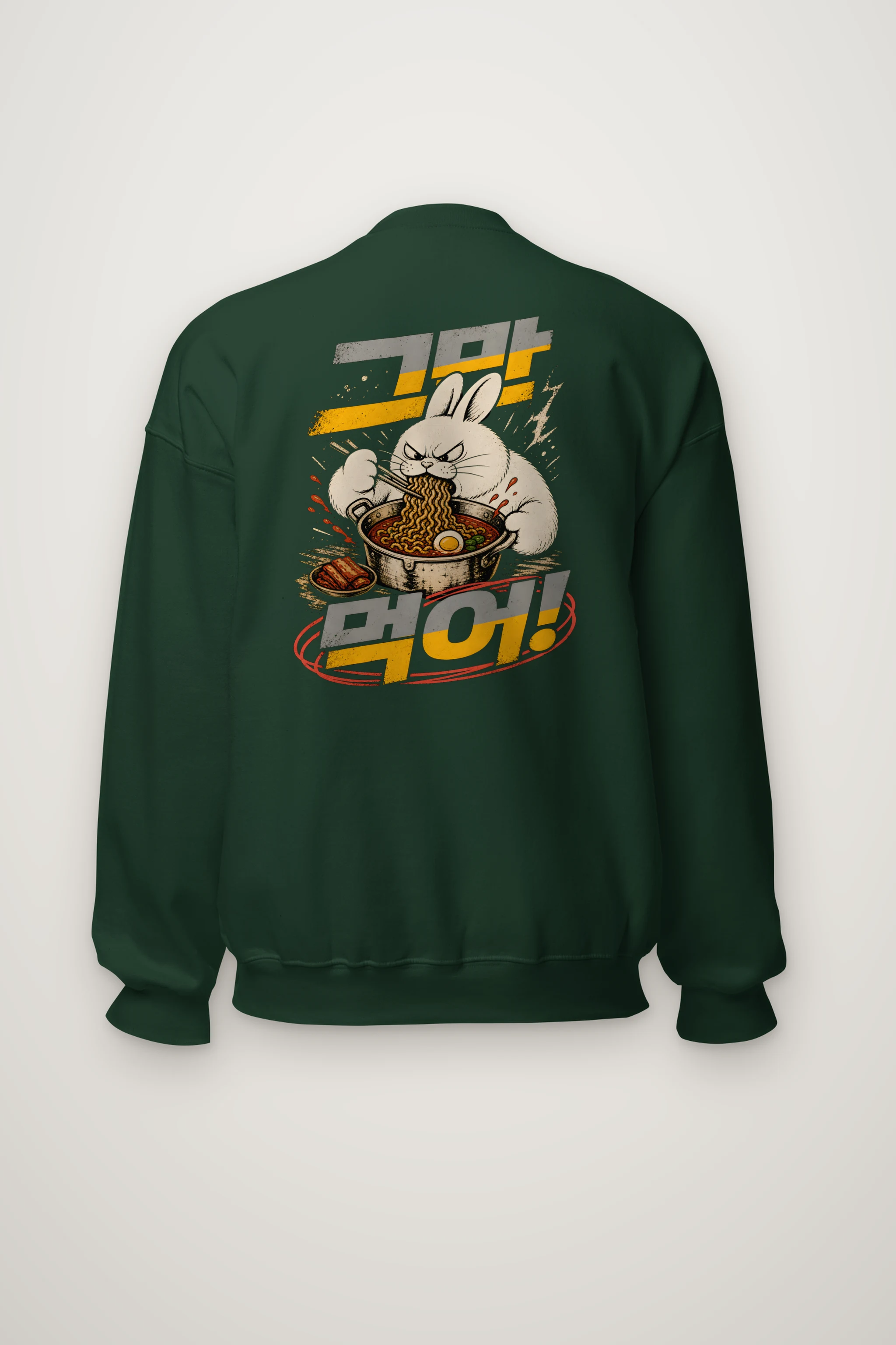 "Angry Rabbit Noodles" Heavy Blend Unisex Crewneck Sweatshirt