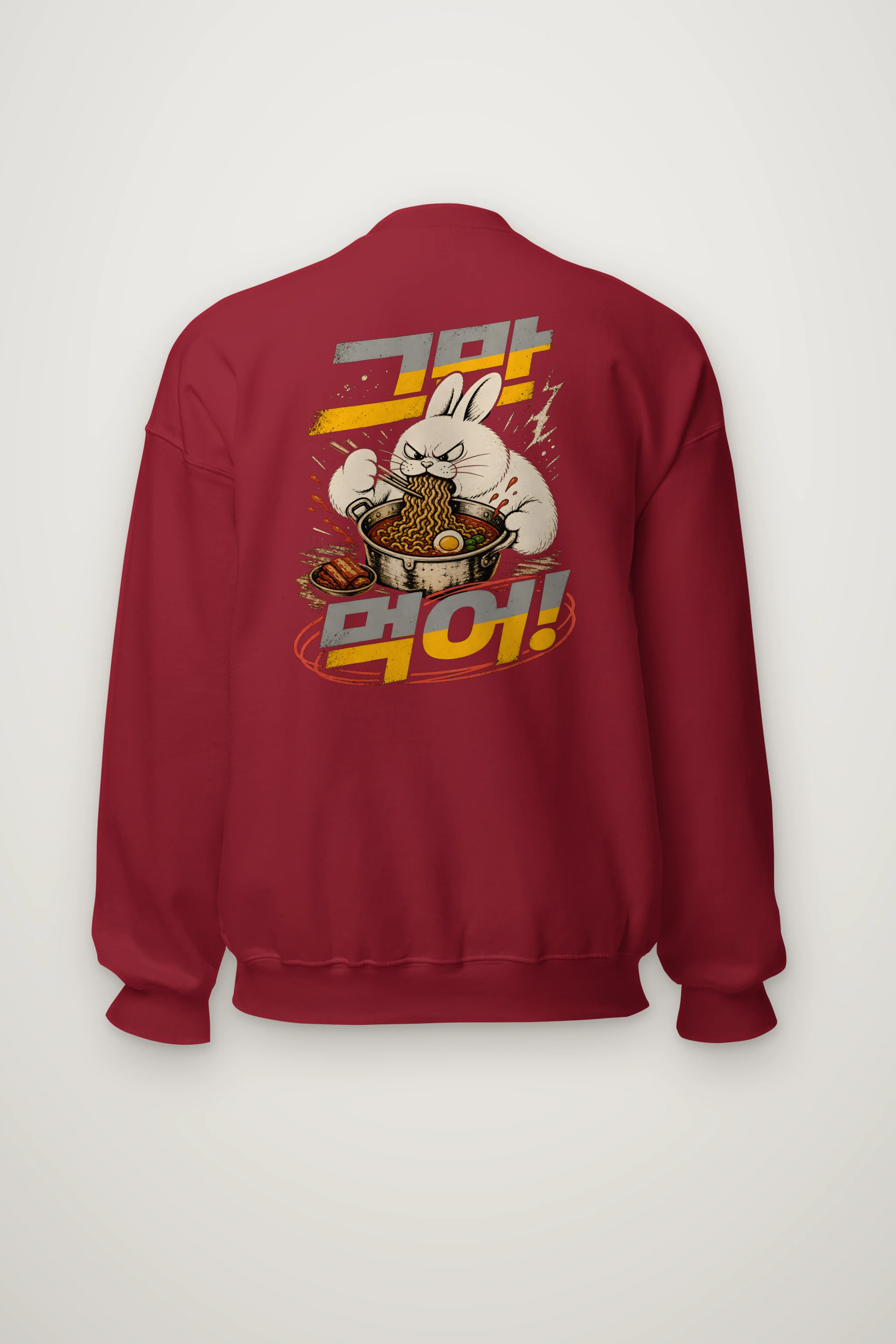 "Angry Rabbit Noodles" Heavy Blend Unisex Crewneck Sweatshirt