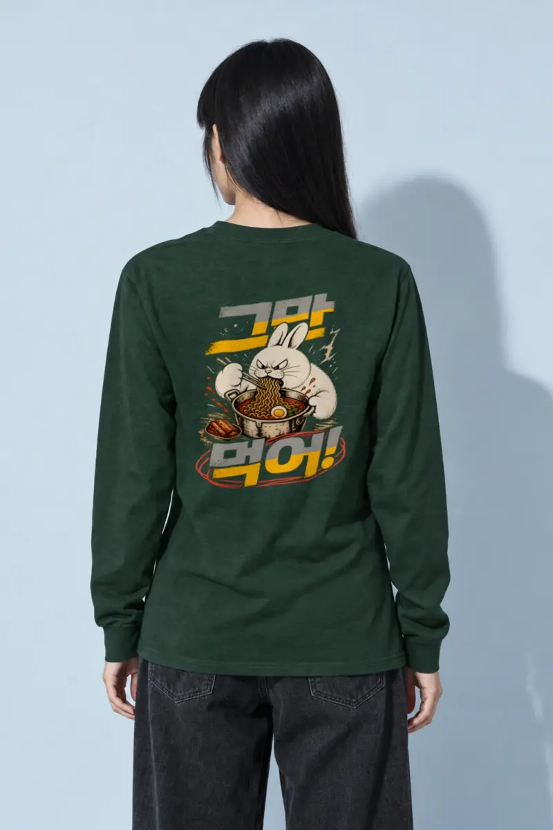 "Angry Rabbit Noodles" Unisex Longsleeve T-shirt