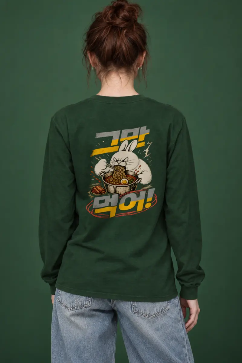 "Angry Rabbit Noodles" Unisex Longsleeve T-shirt