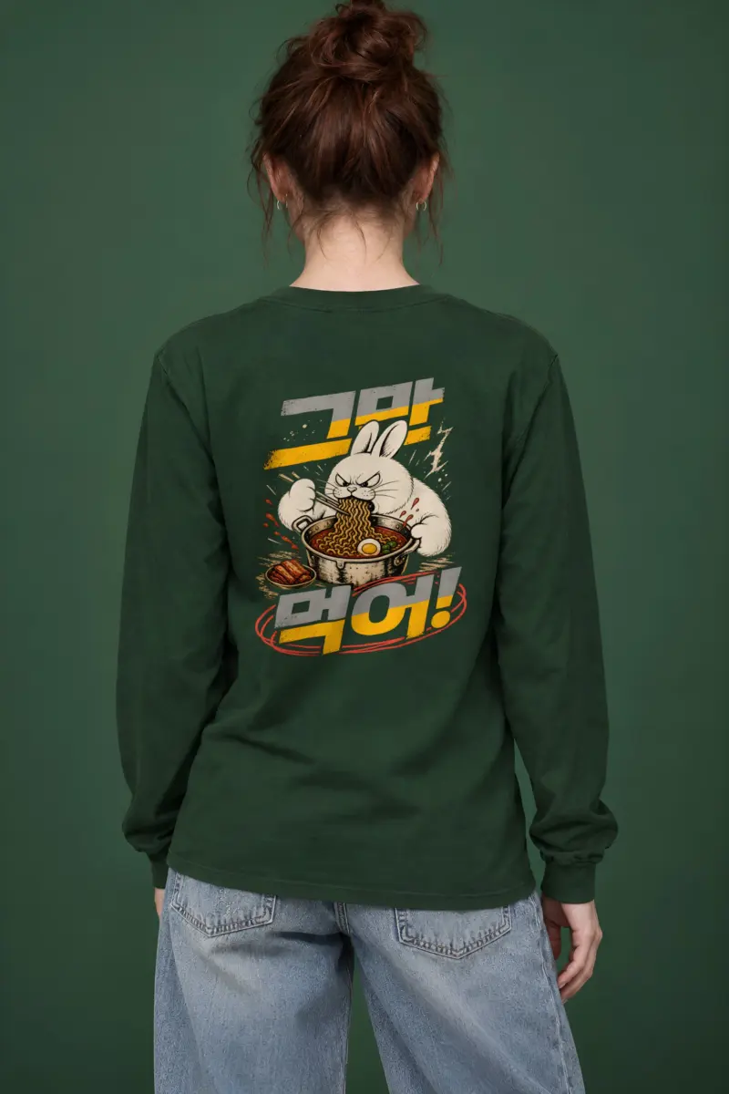 "Angry Rabbit Noodles" Unisex Longsleeve T-shirt