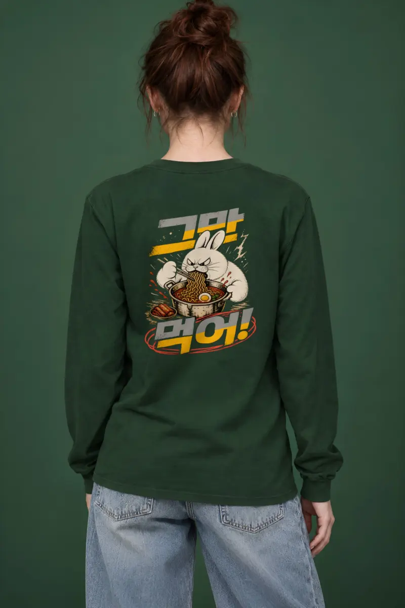 "Angry Rabbit Noodles" Unisex Longsleeve T-shirt