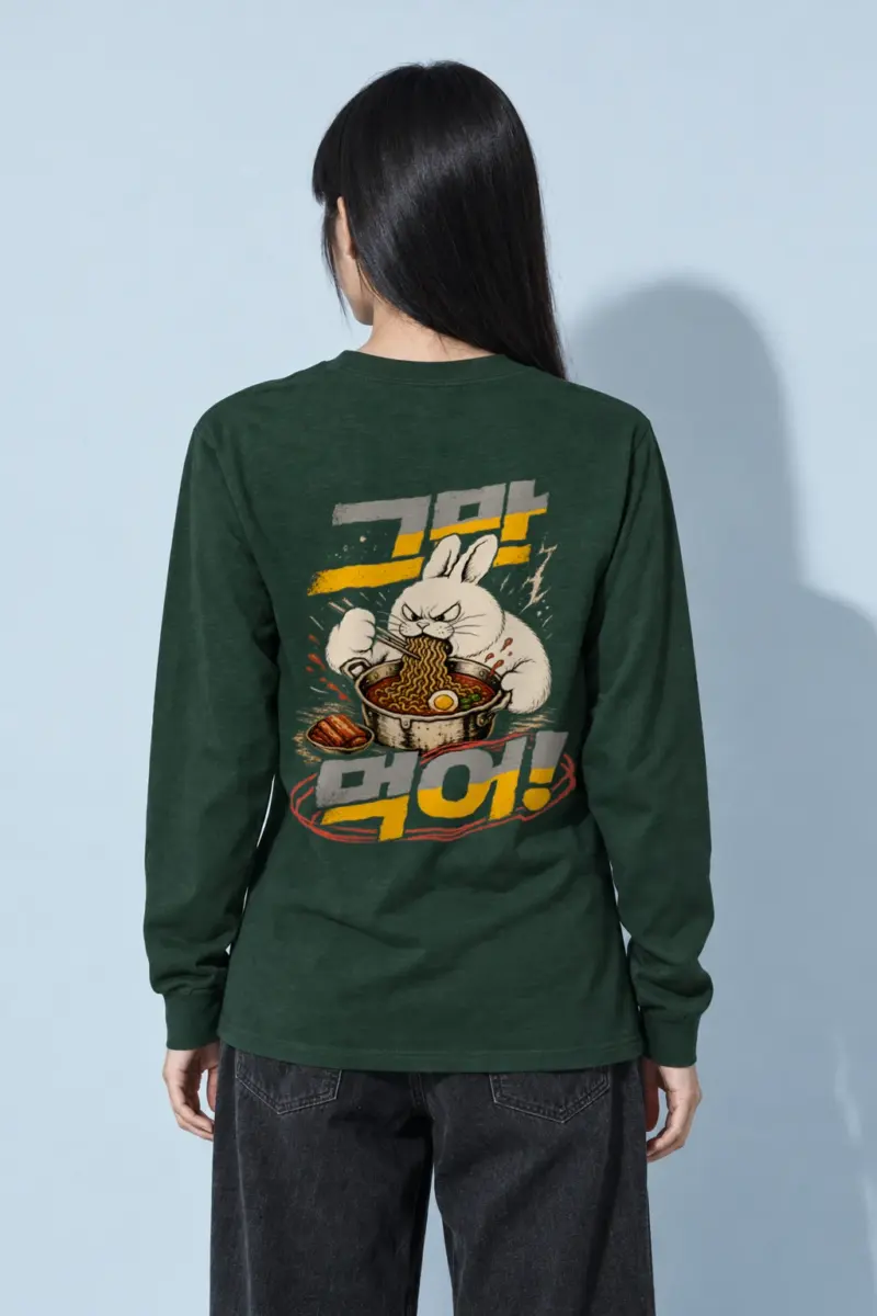 "Angry Rabbit Noodles" Unisex Longsleeve T-shirt