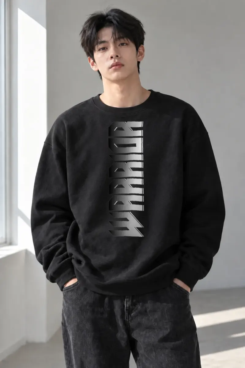 “Angular Monochrome” Heavy Blend Unisex Crewneck Sweatshirt | Gildan 18000