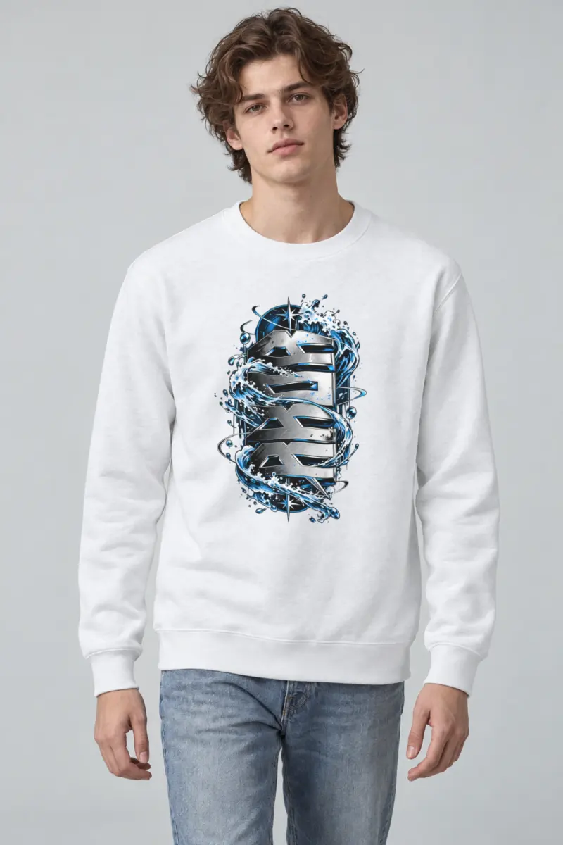 "SEA Waves Chromatic" Heavy Blend Unisex Crewneck Sweatshirt