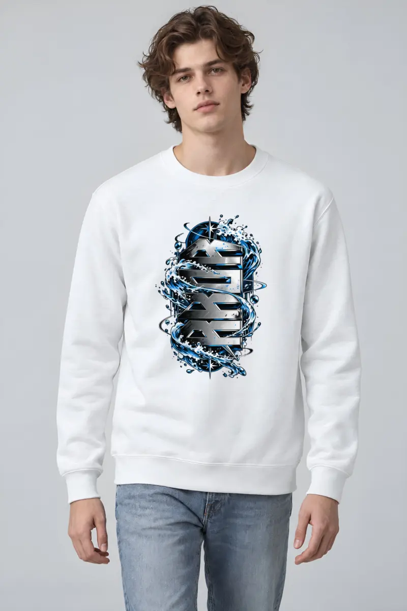 "SEA Waves Chromatic" Heavy Blend Unisex Crewneck Sweatshirt