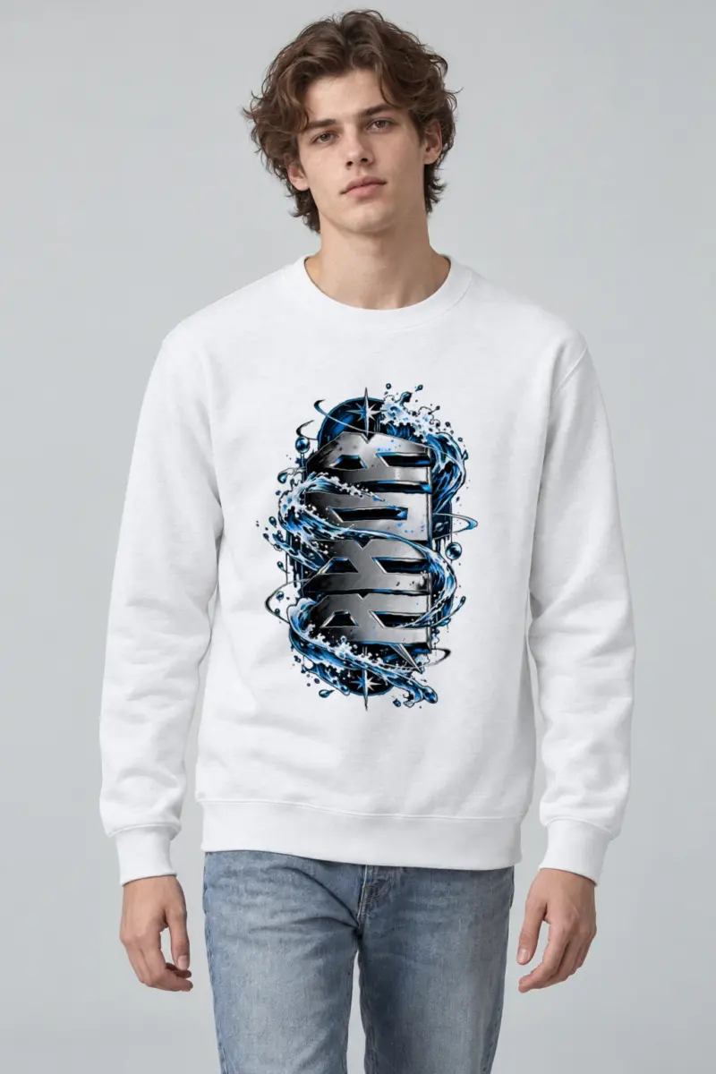 "SEA Waves Chromatic" Heavy Blend Unisex Crewneck Sweatshirt