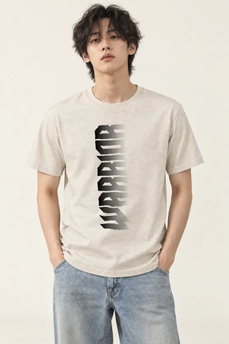 "Angular Monochrome" Heavyweight Unisex Crewneck T-shirt | Gildan 5000