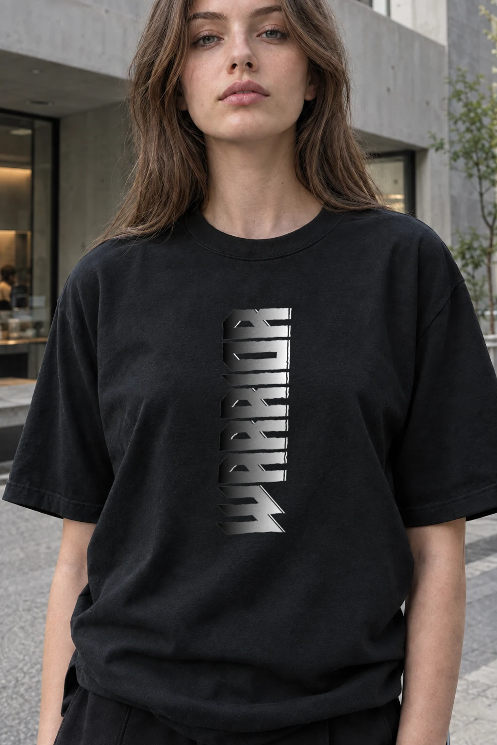 "Angular Monochrome" Heavyweight Unisex Crewneck T-shirt | Gildan 5000