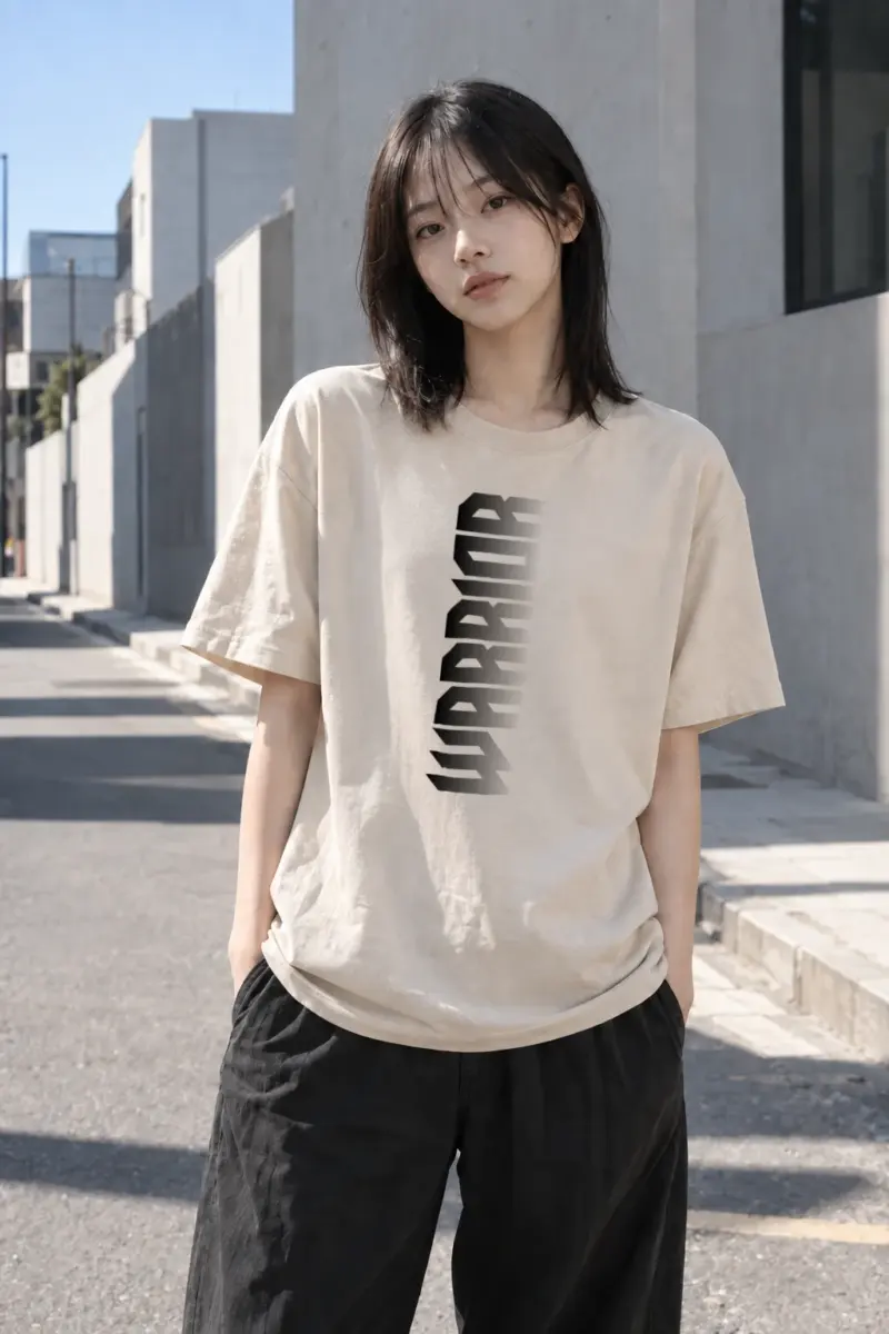 "Angular Monochrome" Heavyweight Unisex Crewneck T-shirt | Gildan 5000