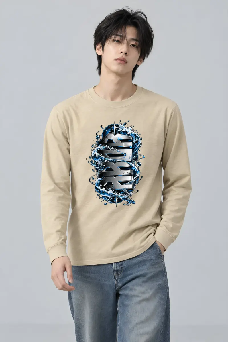 "SEA Chrome Waves" Unisex Longsleeve T-shirt