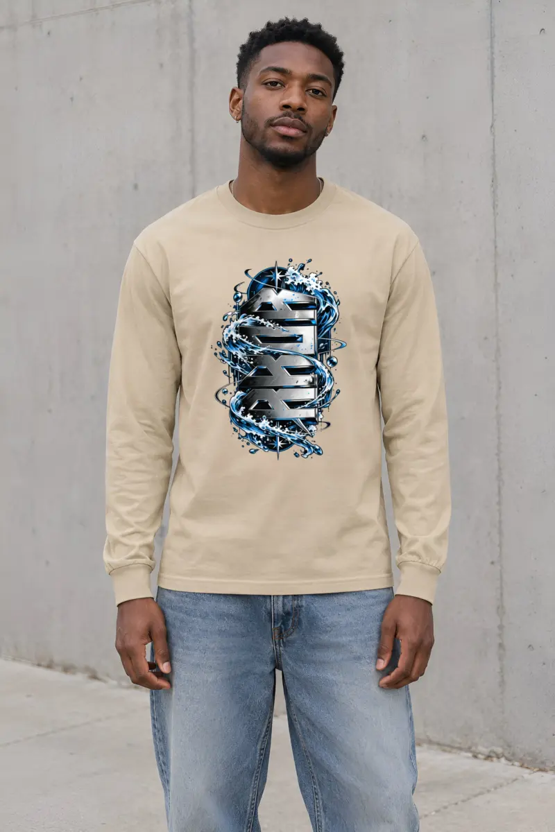 "SEA Chrome Waves" Unisex Longsleeve T-shirt