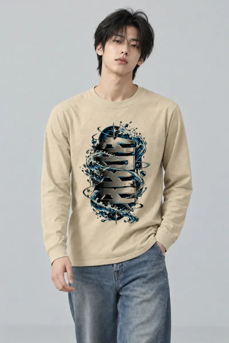 "SEA Chrome Waves" Unisex Longsleeve T-shirt