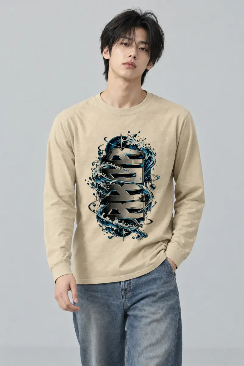 "SEA Chrome Waves" Unisex Longsleeve T-shirt