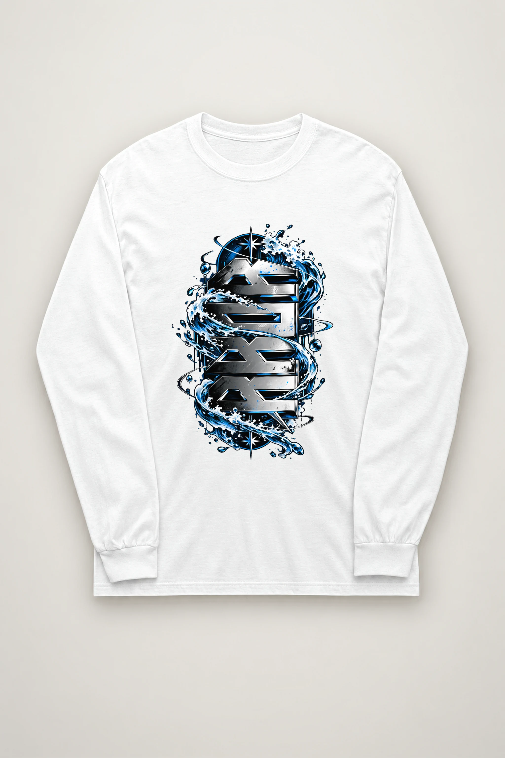 "SEA Chrome Waves" Unisex Longsleeve T-shirt