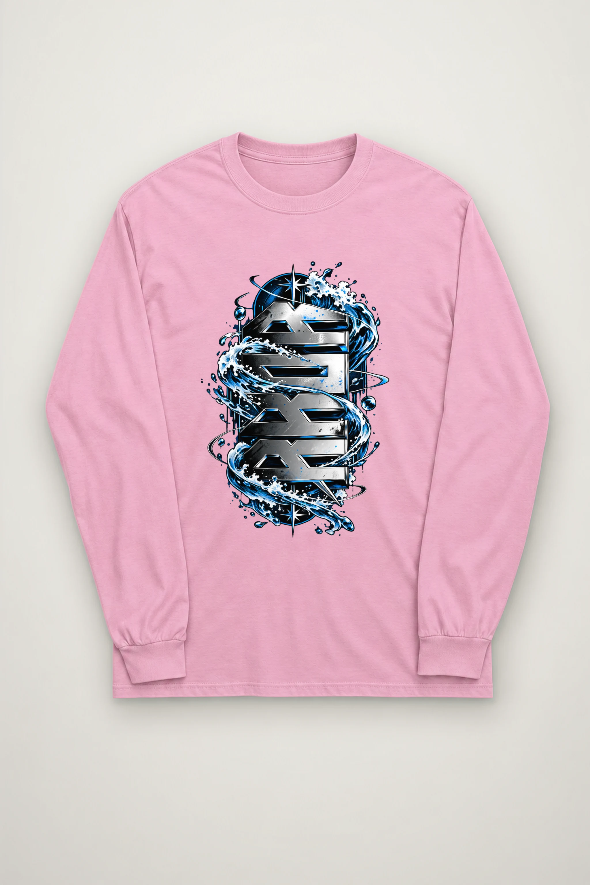"SEA Chrome Waves" Unisex Longsleeve T-shirt
