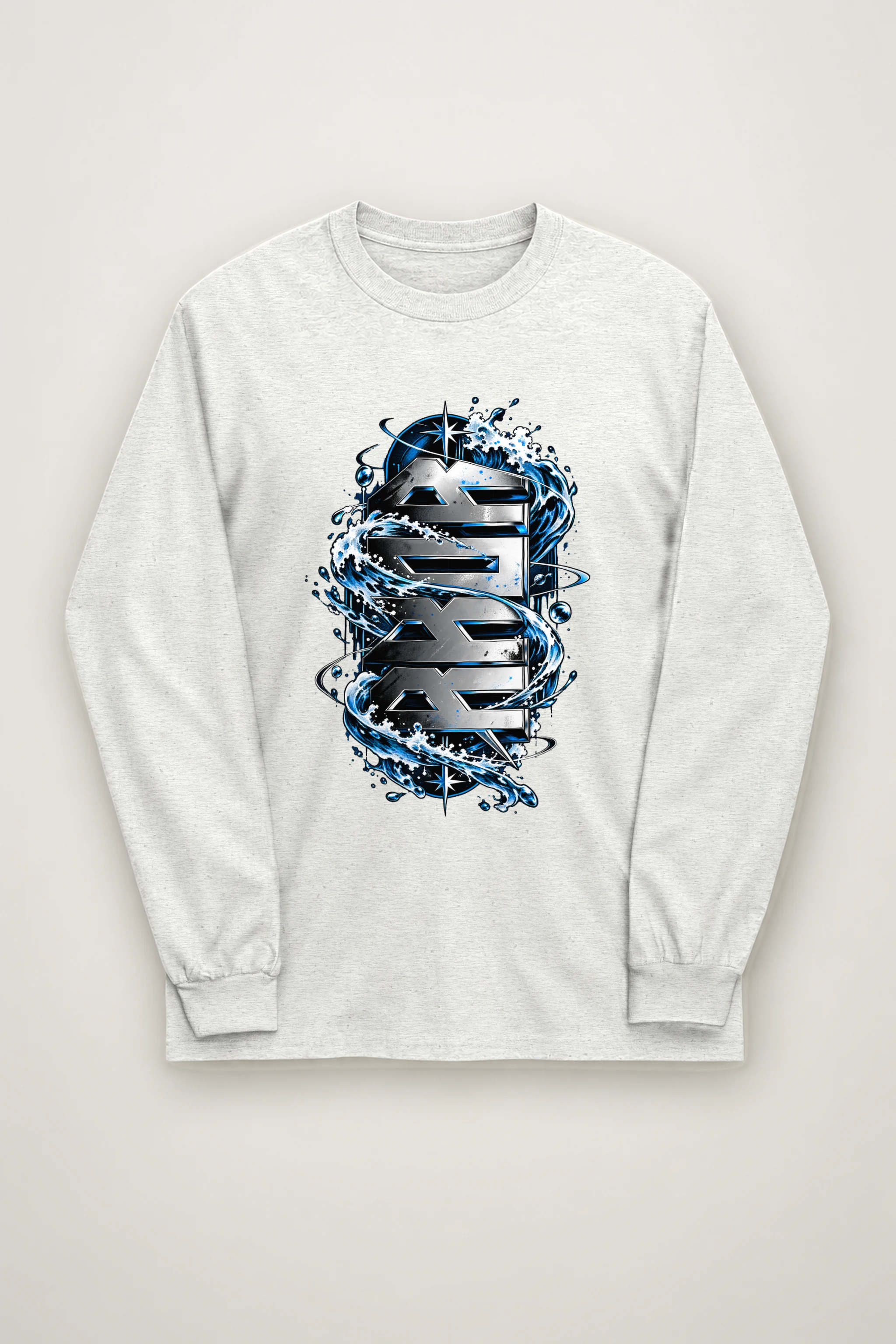"SEA Chrome Waves" Unisex Longsleeve T-shirt