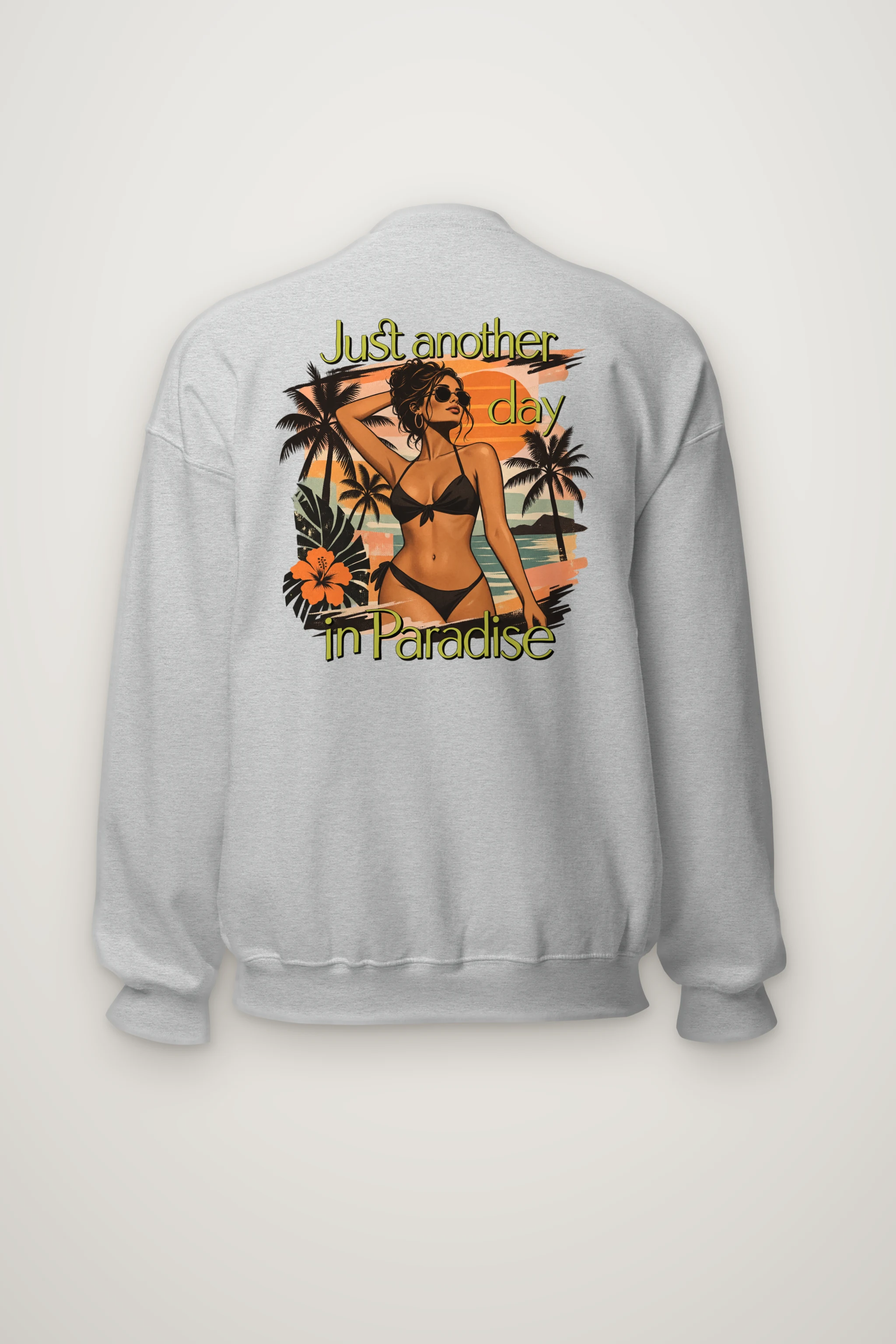 "Another Day in Paradise" Heavy Blend Unisex Crewneck Sweatshirt