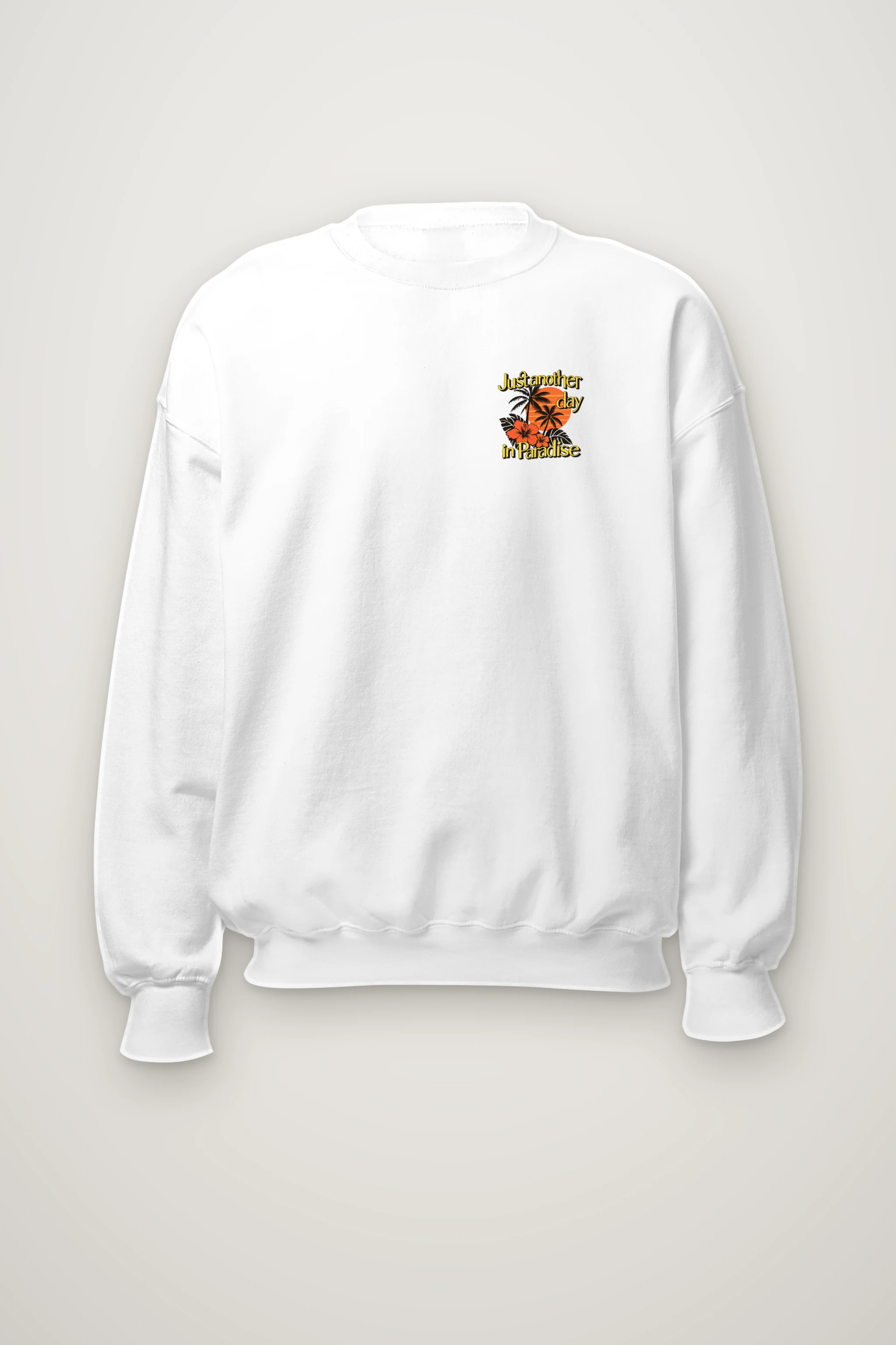 "Another Day in Paradise" Heavy Blend Unisex Crewneck Sweatshirt