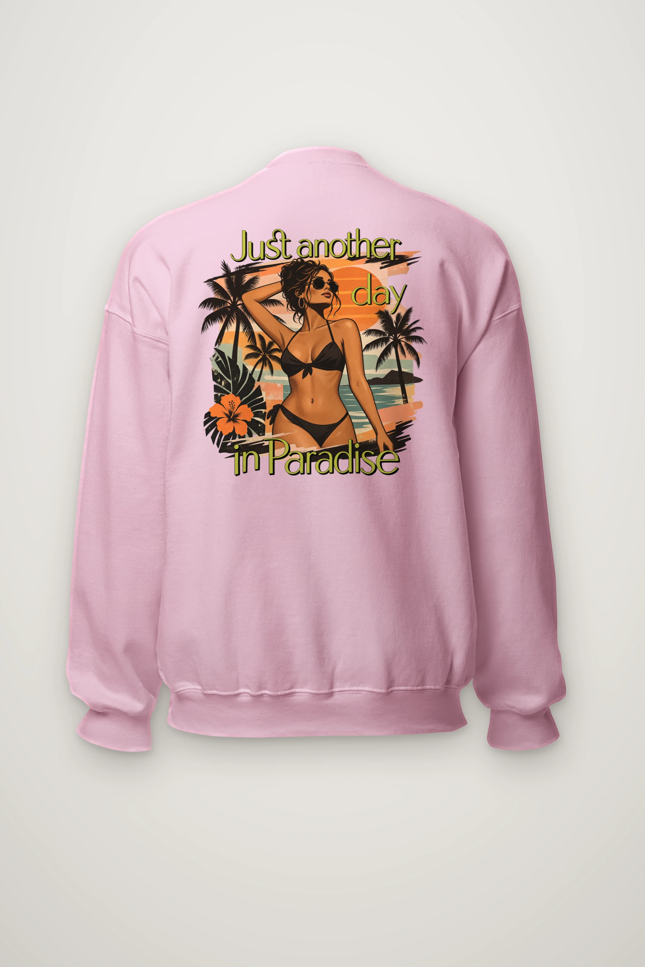 "Another Day in Paradise" Heavy Blend Unisex Crewneck Sweatshirt