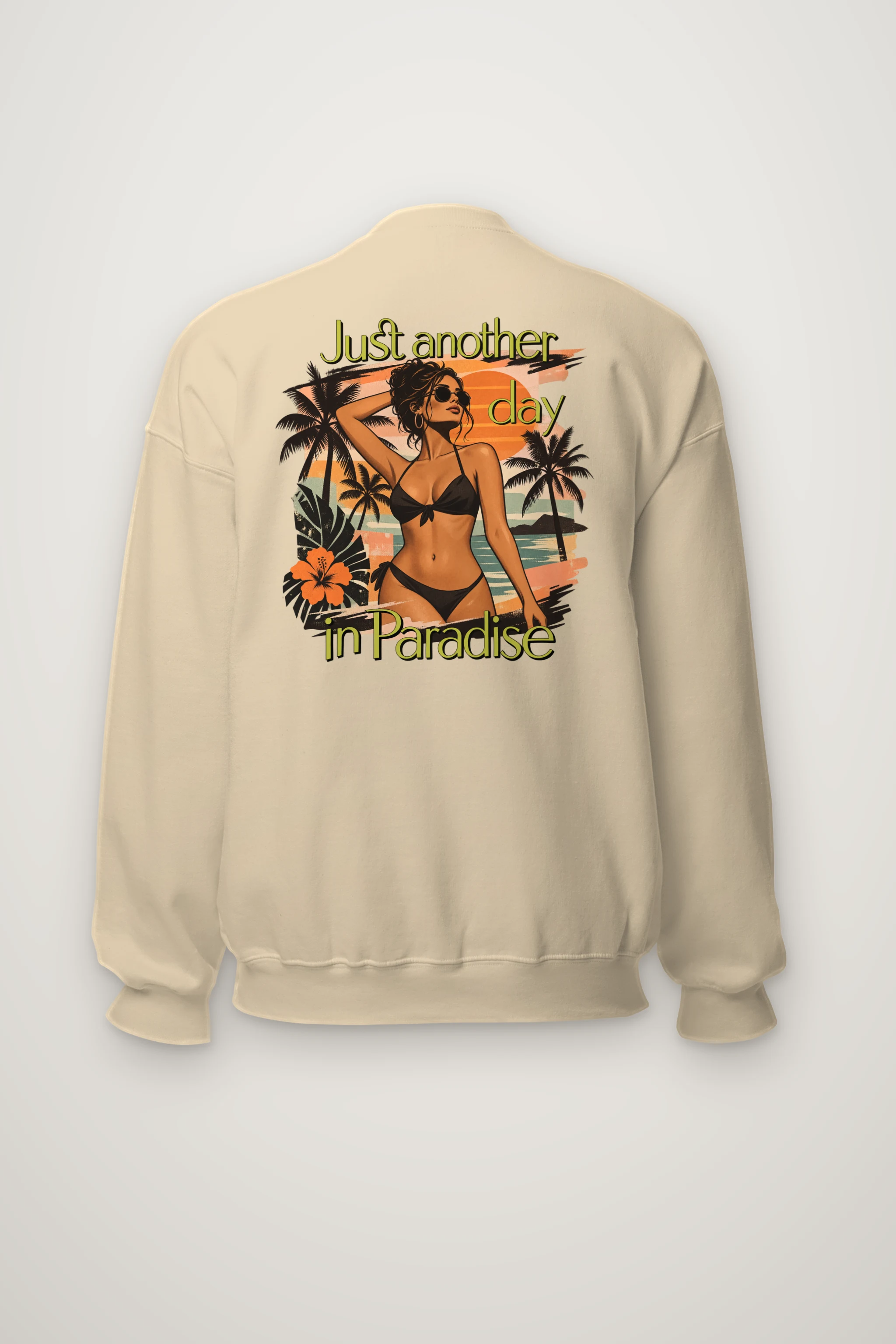 "Another Day in Paradise" Heavy Blend Unisex Crewneck Sweatshirt